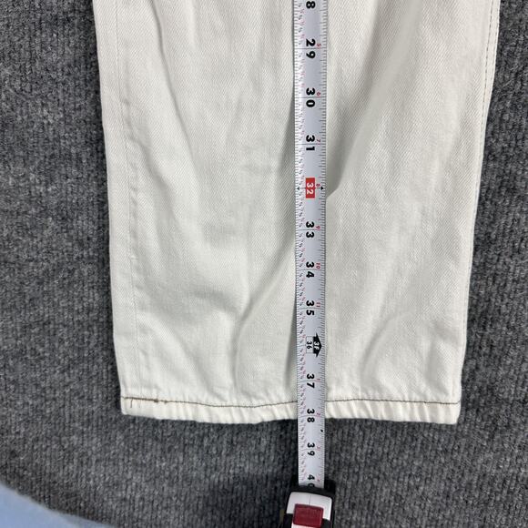 Reformation Jeans Womens 27 Lexi High Rise Wide Leg Ivory Button Fly Casual Chic - Picture 16 of 16